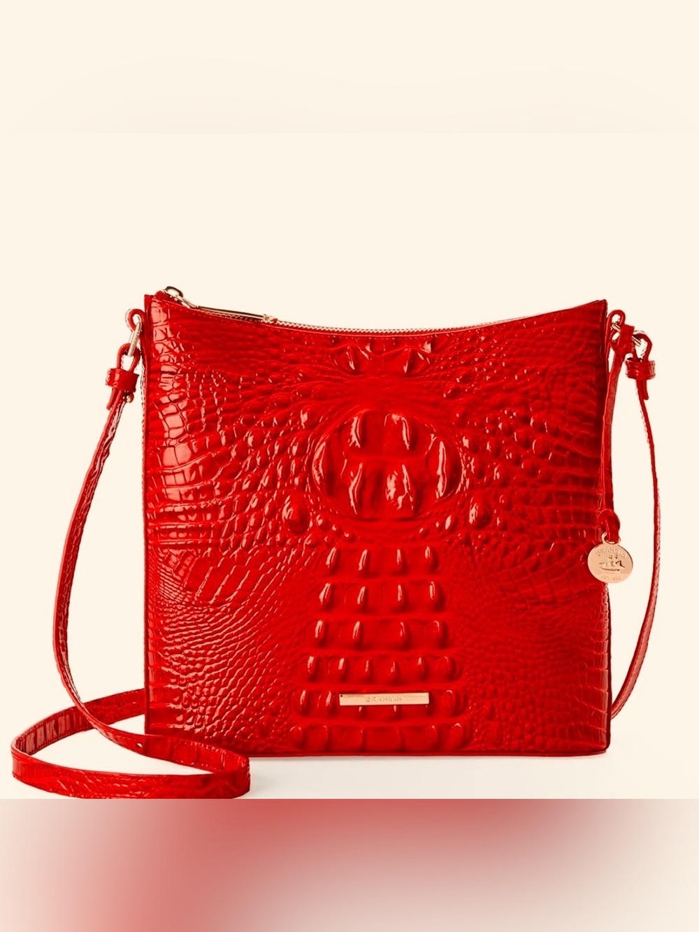 BRAHMIN Katie Bag in Carnation Red 10.5x10.5 EUC
